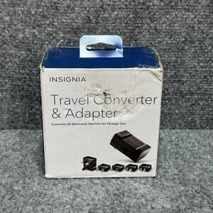 Insignia - Travel Converter/Adapter - Black Model: NS-TCADPT - NOB! NEW! OB! OS!